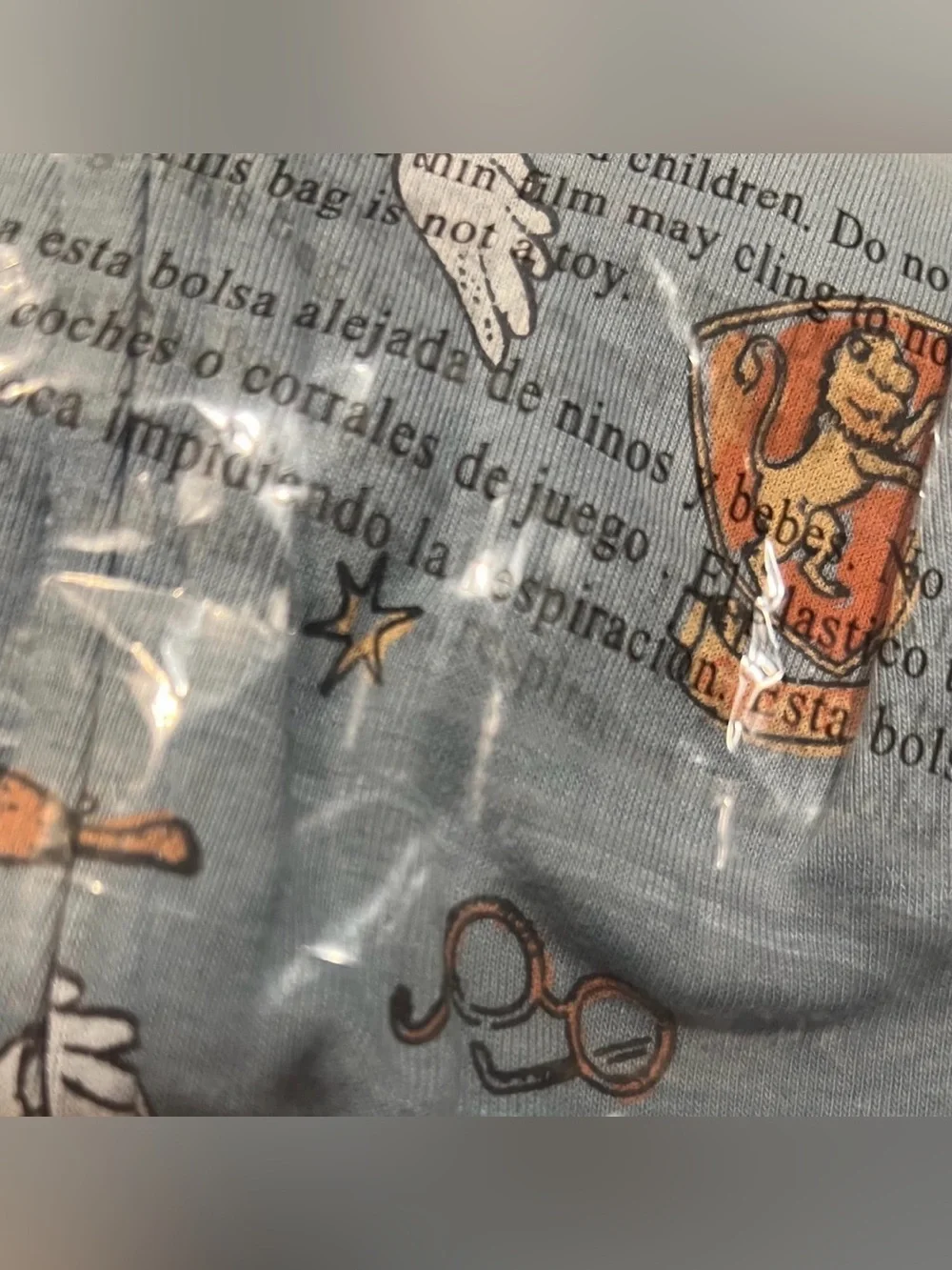 Harry Potter Footie Sleeper Pajama With 2 Way Zipper Gender Neutral Newborn NWT